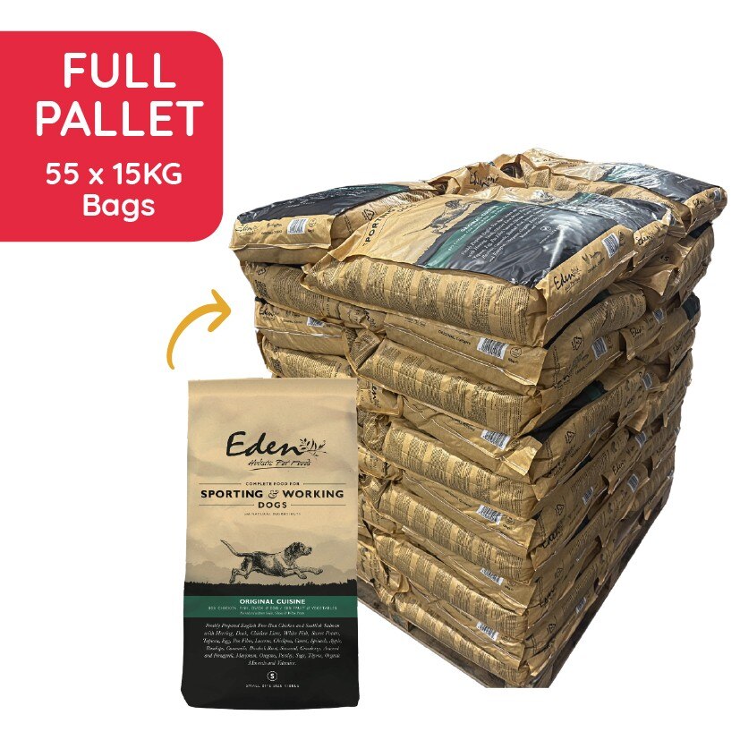 Eden Eden 55 Chicken Herring Salmon Adult Dry Dog Food pet food packaging